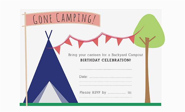 Camping Birthday Invites Camping Birthday Party Invitation Camping Birthday Invites Camping Birthday Party Invitation