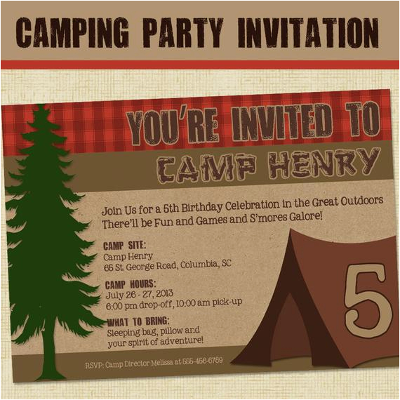 Camping Birthday Invites Camping Party Invitation Camping Birthday Invitation Camping Birthday Invites Camping Party Invitation Camping Birthday Invitation