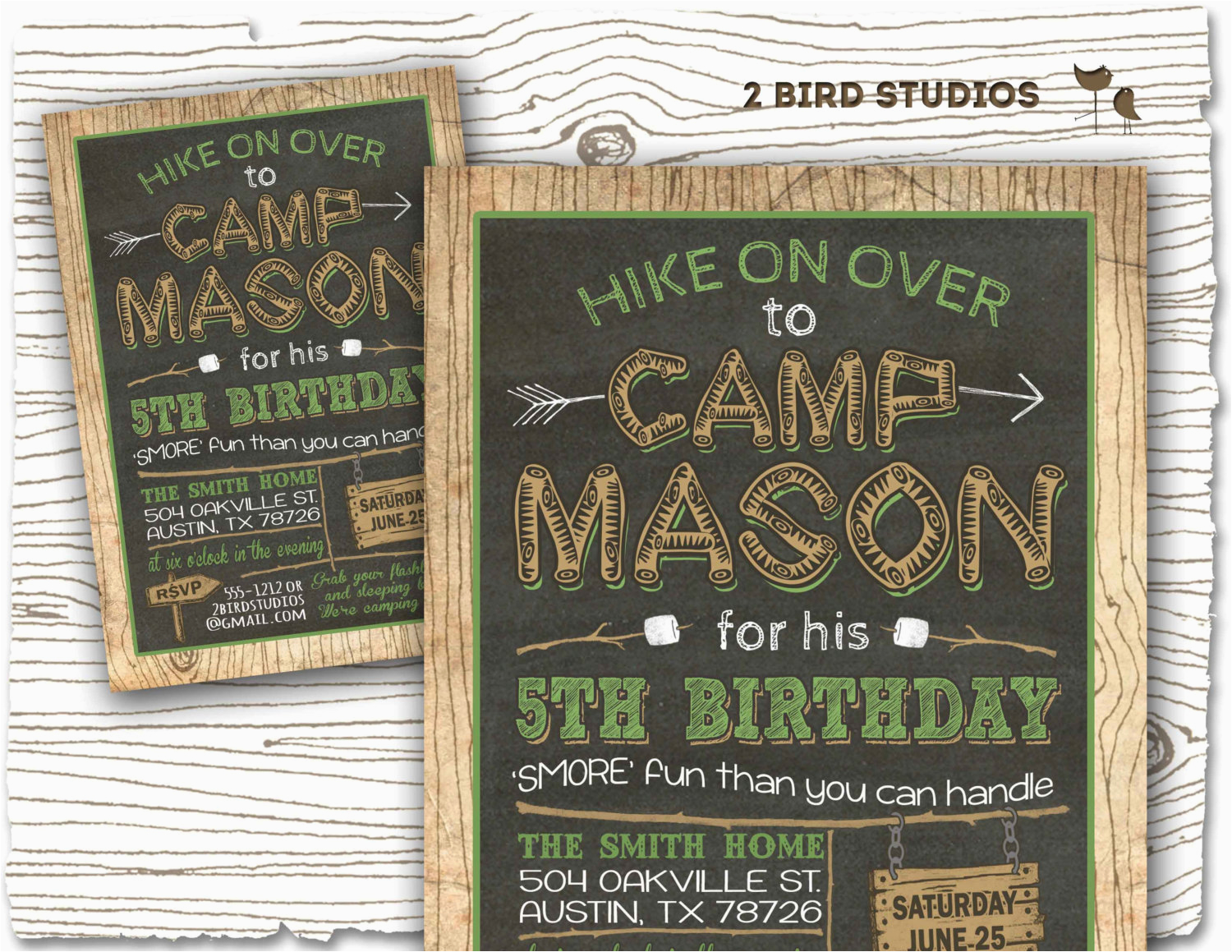 Camping themed Birthday Invitations Camping Invitation Camping Party Invitation Camping Birthday