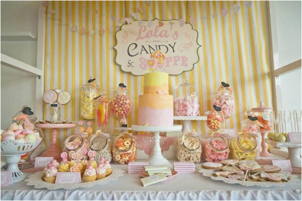 Candy Shop Birthday Party Decorations Kara 39 S Party Ideas Vintage Candy Sweet Shoppe Girl 6th