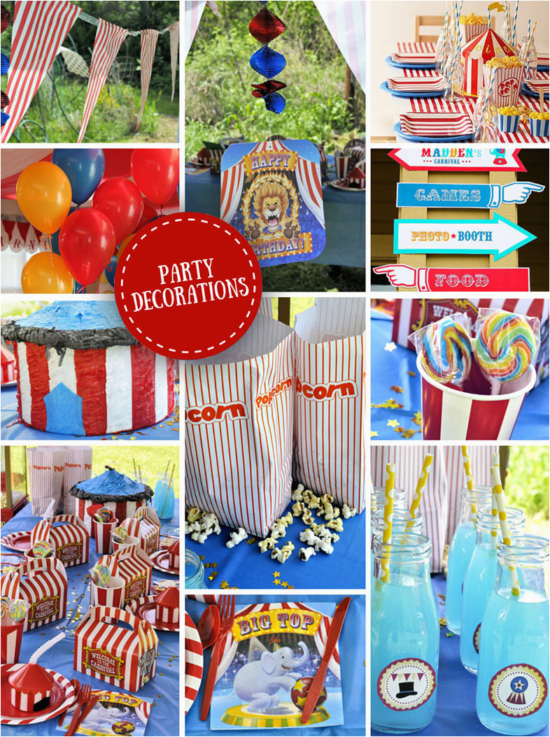 Carnival Birthday Party Decoration Ideas Carnival Party Ideas Circus Party Ideas at Birthday In A Box