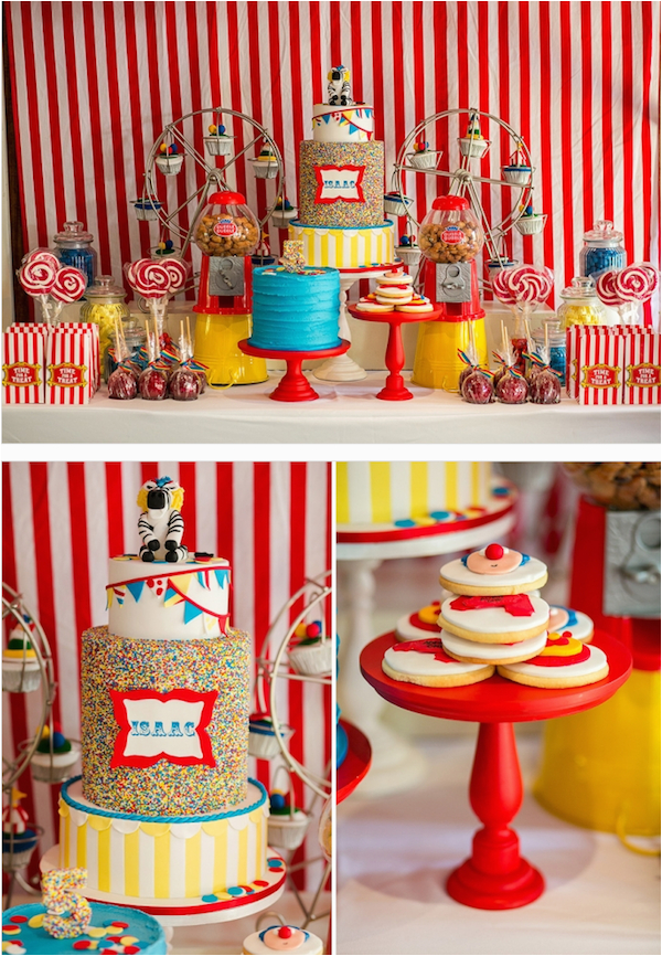 Carnival themed Birthday Party Decorations Kara 39 S Party Ideas Circus Carnival Boy Girl 5th Birthday