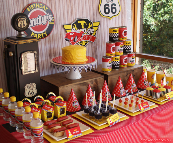 Cars 2 Birthday Party Decorations Kara 39 S Party Ideas Vintage Rustic Race Car Mcqueen Cars