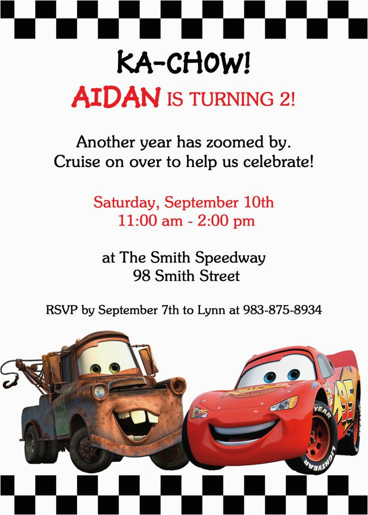 Cars themed Birthday Invitations 17 Best Ideas About Cars Birthday Invitations On