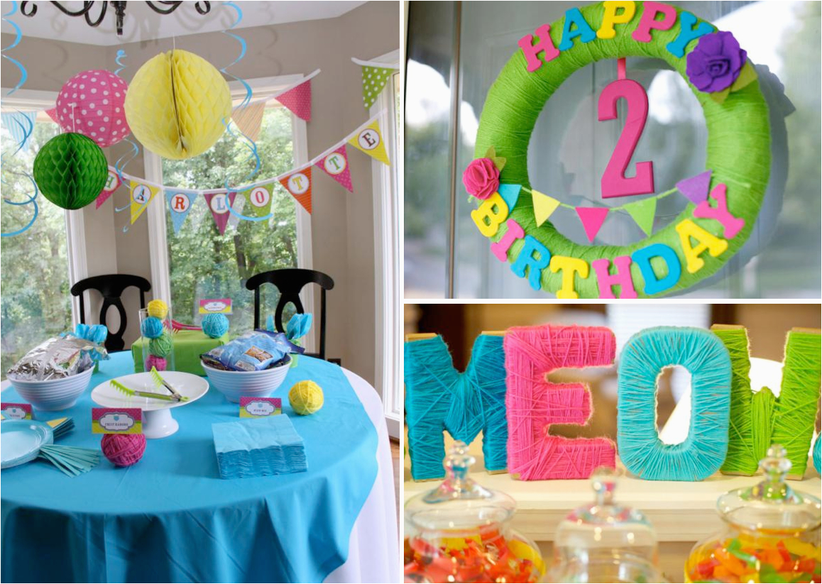 Cat themed Birthday Party Decorations Kara 39 S Party Ideas Cat Kitty themed 2nd Birthday Party