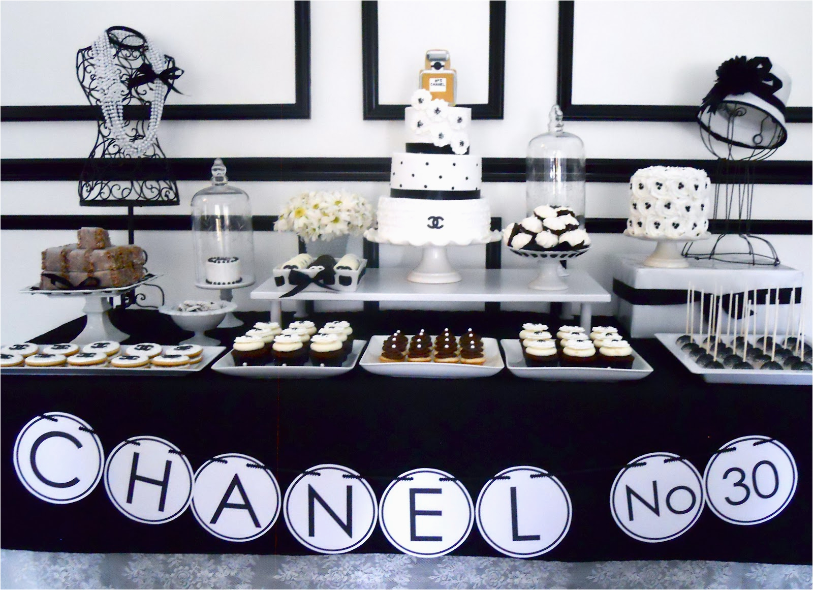 Chanel Birthday Decorations Oh Sugar events Chanel Birthday Party