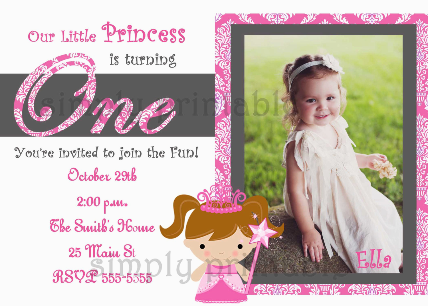 Cheap 1st Birthday Invitations Cheap First Birthday Invitation Template Bagvania Free