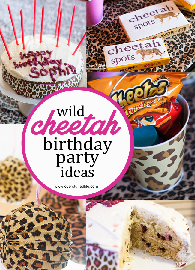 Cheetah Birthday Decorations Super Simple Cheetah Birthday Party Ideas Overstuffed