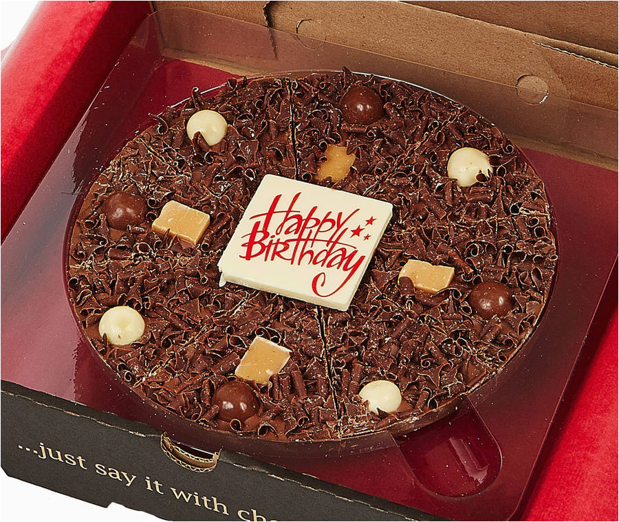 Chocolate Gifts for Her Birthday Happy Birthday Chocolate Pizza by the Gourmet Chocolate