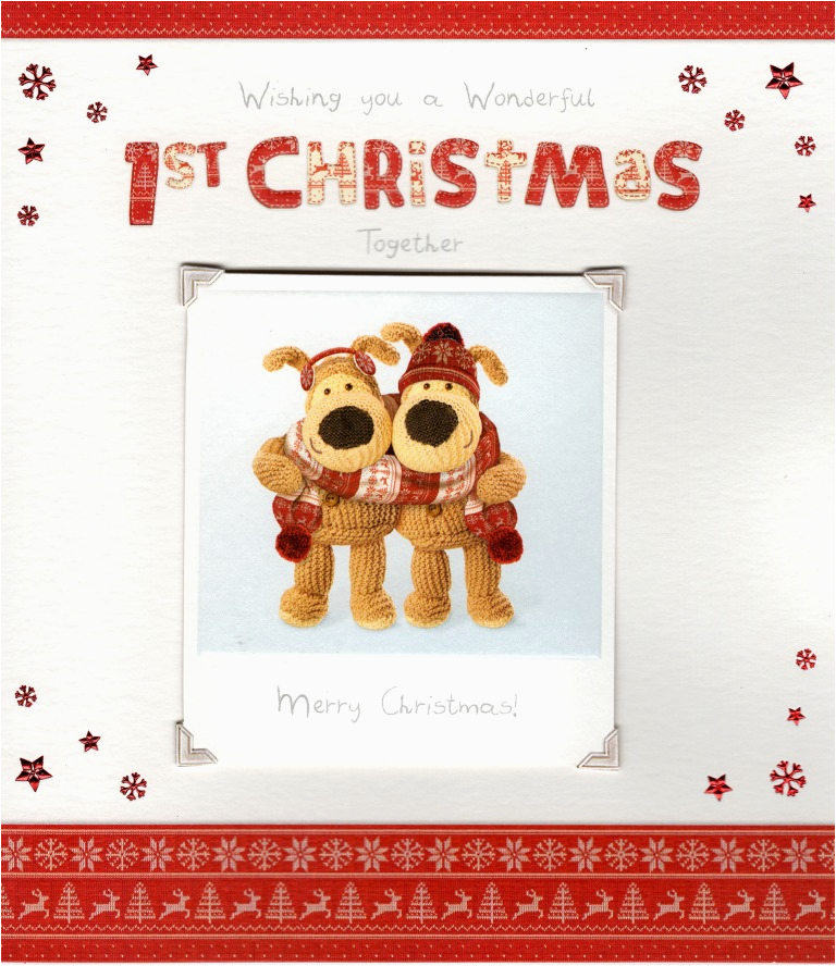Christmas and Birthday Card together Boofle 1st Christmas together Greeting Card Cards Love