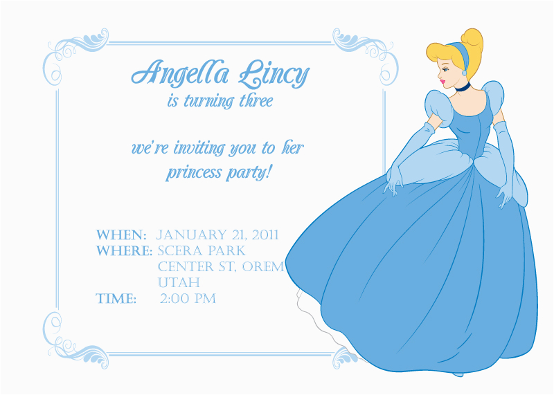 Cinderella Birthday Invitation Template Cinderella themed Party Best events Blog