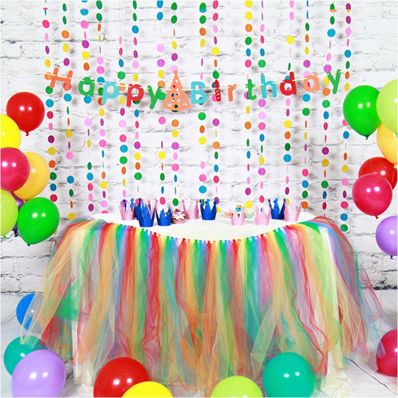 Color Paper Decorations Birthday Paper Birthday Decoration Sets Happy Birthday Banner Paper