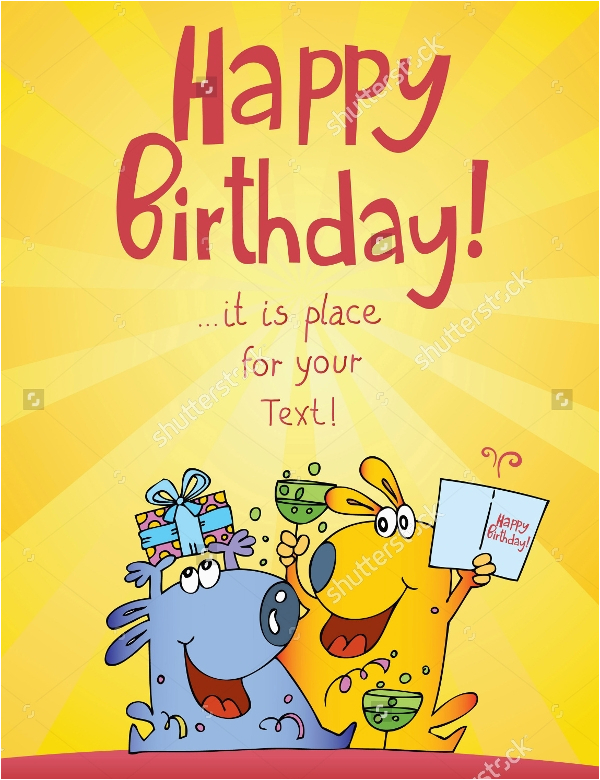 Comic Birthday Cards Free 19 Funny Happy Birthday Cards Free Psd Illustrator