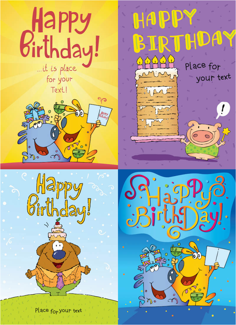Comic Birthday Cards Free Birthday Vector Graphics Blog Page 2