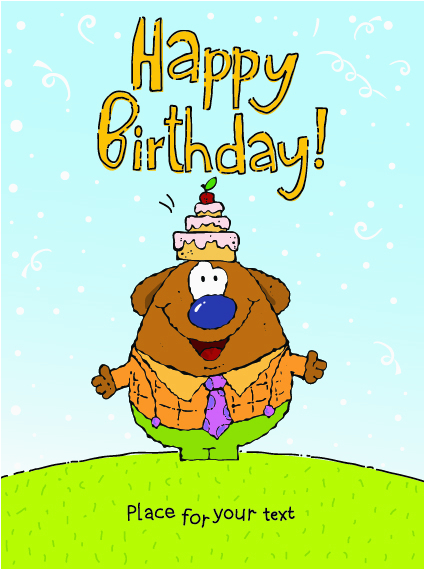 Comic Birthday Cards Free Funny Cartoon Birthday Cards Vector 02 Vector Birthday