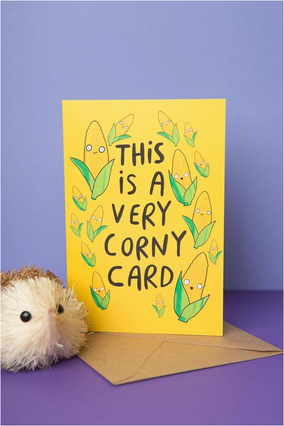 Corny Birthday Cards Corny Greeting Card Birthday Card Well Done Card