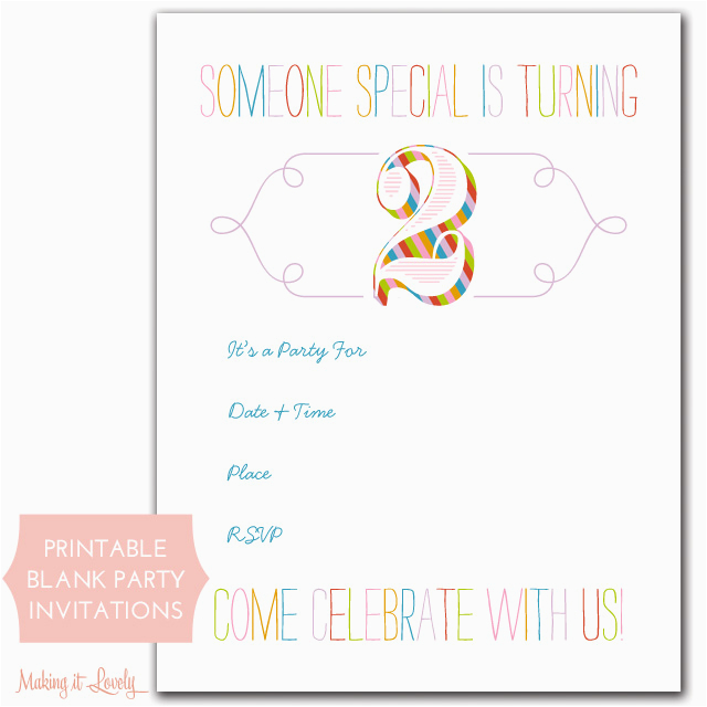 Create and Print Birthday Invitations Rainbow Birthday Party Invitations Free Printable