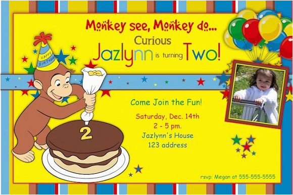 Curious George Birthday Invites Curious George Birthday Party Invitations Bagvania Free Curious George Birthday Invites Curious George Birthday Party Invitations Bagvania Free