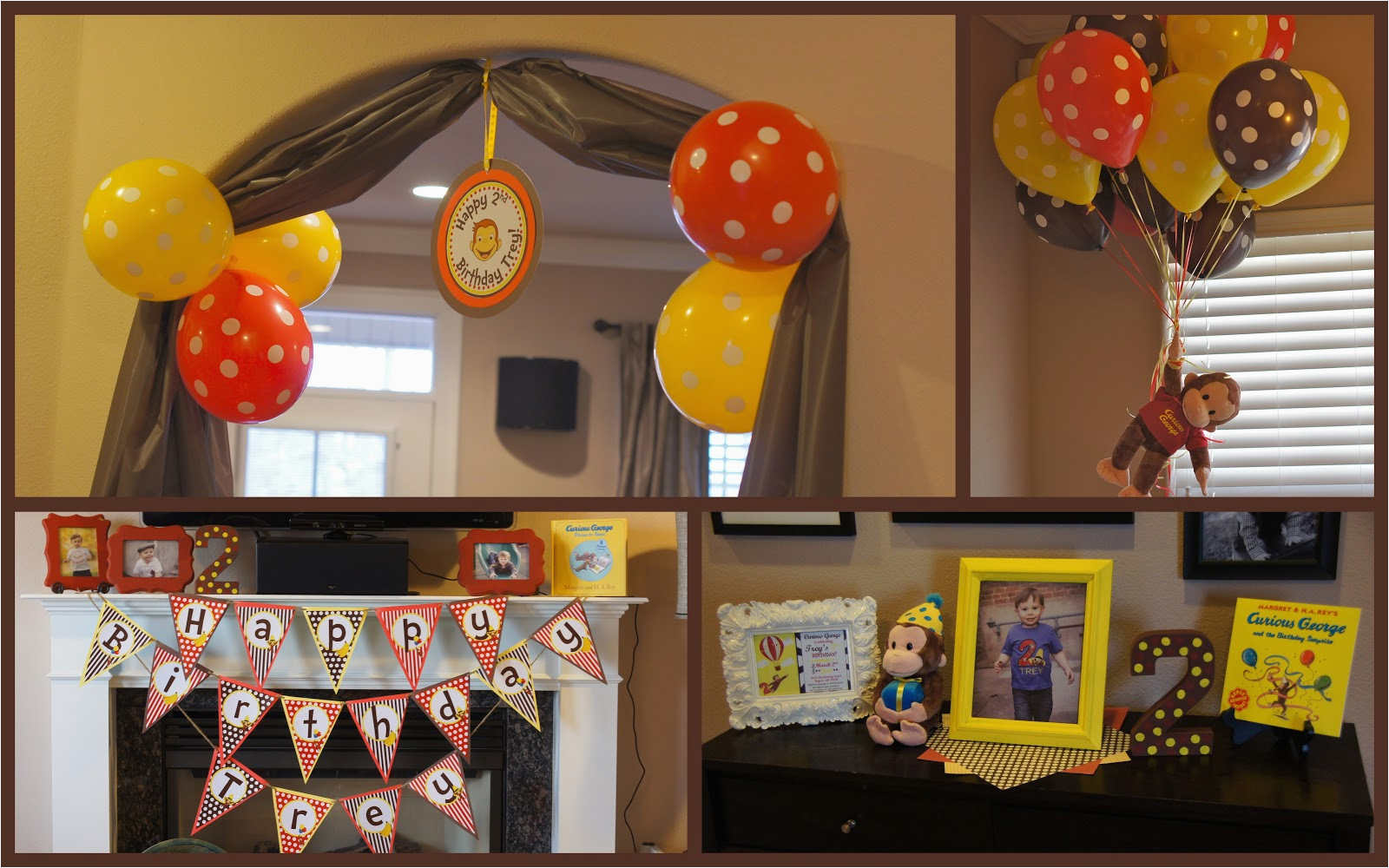 Curious George Birthday Party Decorations Amanda 39 S Annotations Trey 39 S Curious George 2nd Birthday