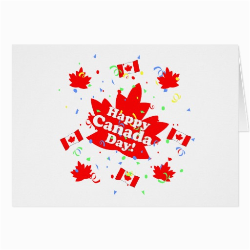 Custom Birthday Cards Canada Happy Canada Day Party Greeting Card Zazzle