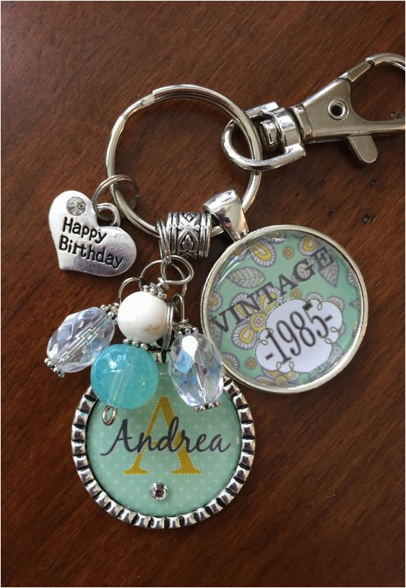 Custom Birthday Gifts for Her Birthday Gift for Her Personalized Vintage Necklace or Key