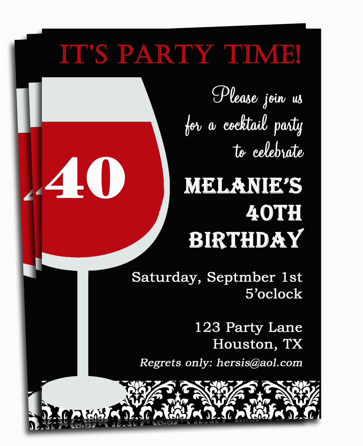 Custom Birthday Invitations for Adults Free Printable Personalized Birthday Invitations for
