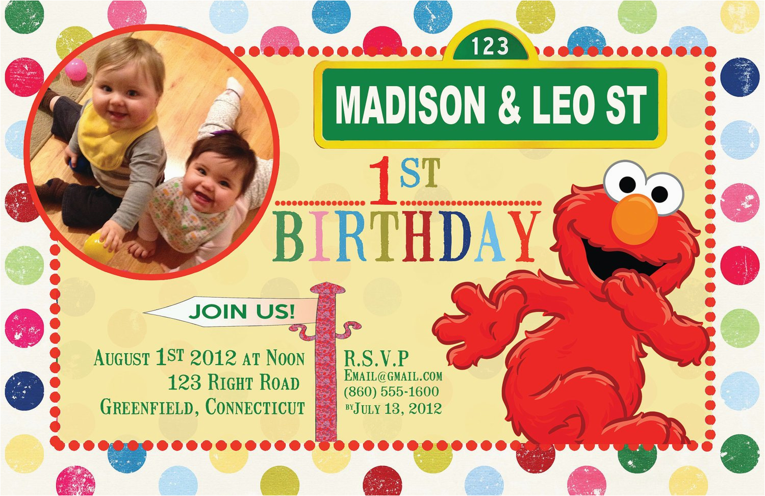 Custom Sesame Street Birthday Invitations Items Similar to Custom Birthday Invitations Sesame