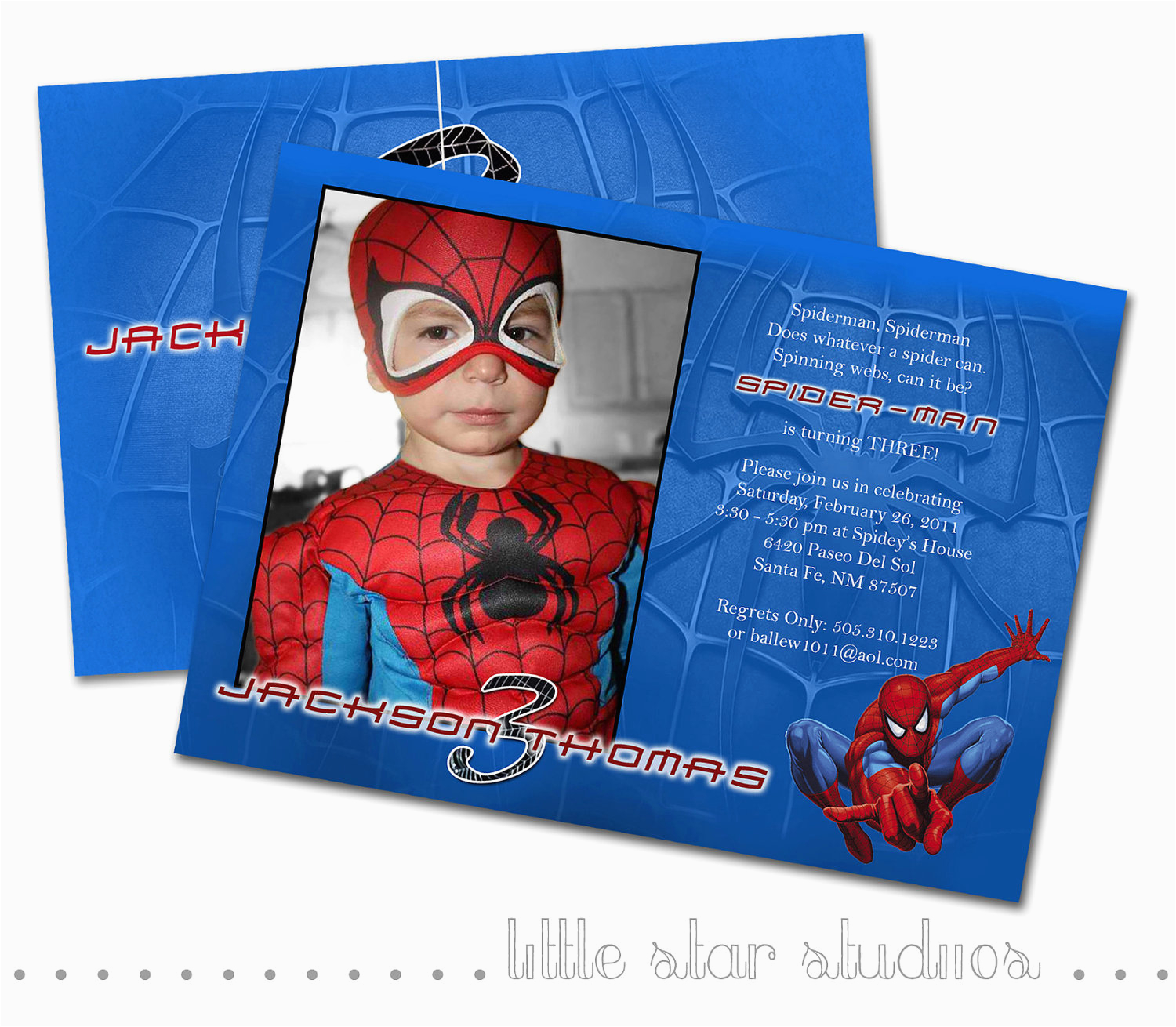 Custom Spiderman Birthday Invitations Spiderman Custom Photo Birthday Invitation by Hullaballew