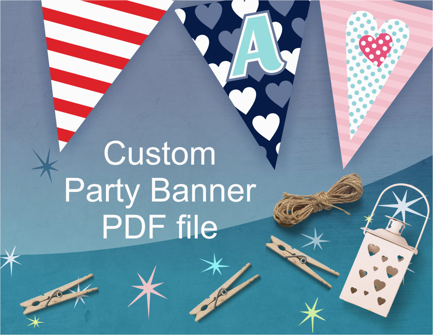 Customized Birthday Decorations Custom Party Banner Personalized Party Decorations for