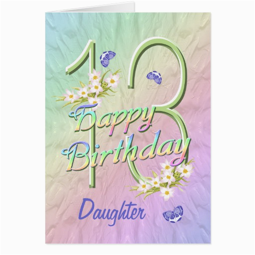 Daughter 13th Birthday Card 13th Birthday Quotes for Daughter Quotesgram