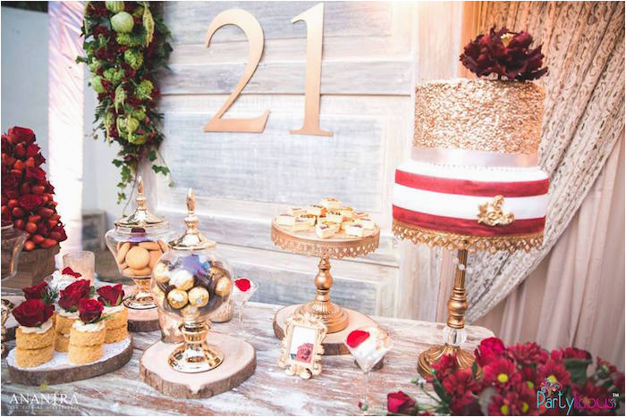 Decorating Ideas for 21st Birthday Party Kara 39 S Party Ideas Rustic Vintage 21st Birthday Party