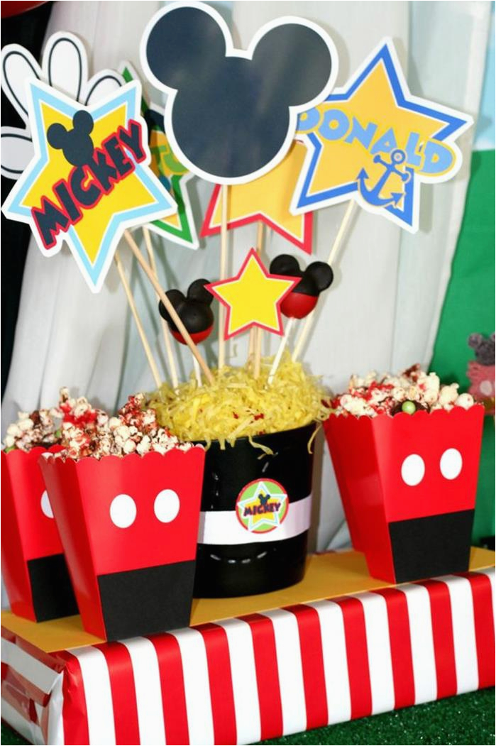 Decorations for Mickey Mouse Birthday Party Kara 39 S Party Ideas Mickey Mouse Clubhouse Birthday Party