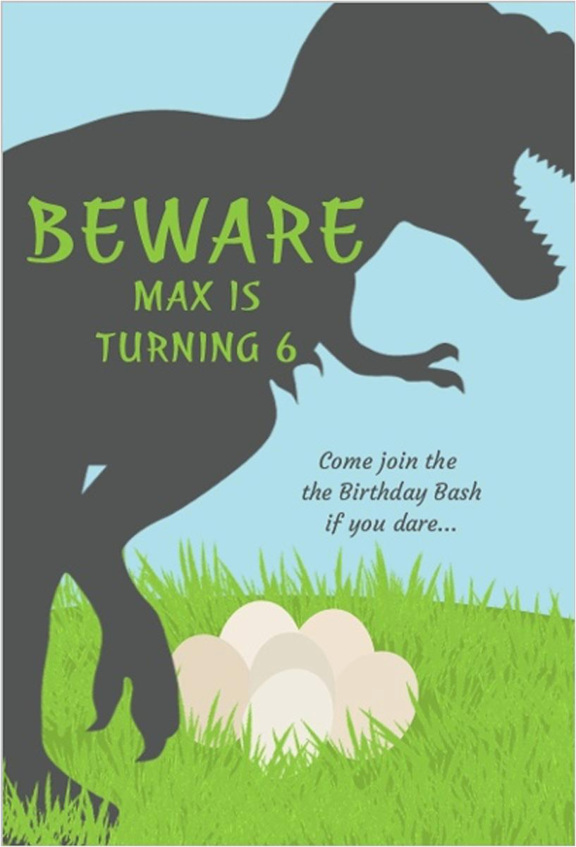 Dinosaur Birthday Invitations Free 17 Dinosaur Birthday Invitations How to Sample Templates