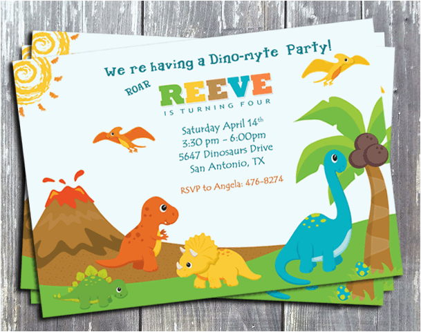 Dinosaurs Birthday Invitations Printable Free Printable Dinosaur Birthday Invitations