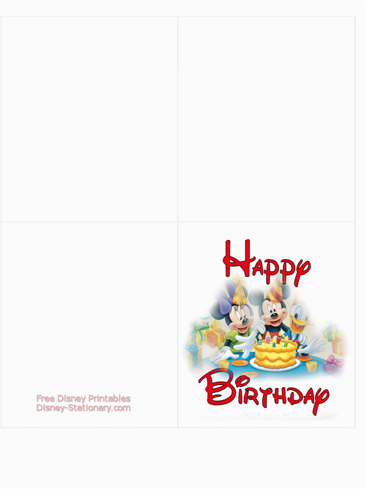 Disney Birthday Cards Online Free Free Printable Disney Birthday Cards Free Clipart
