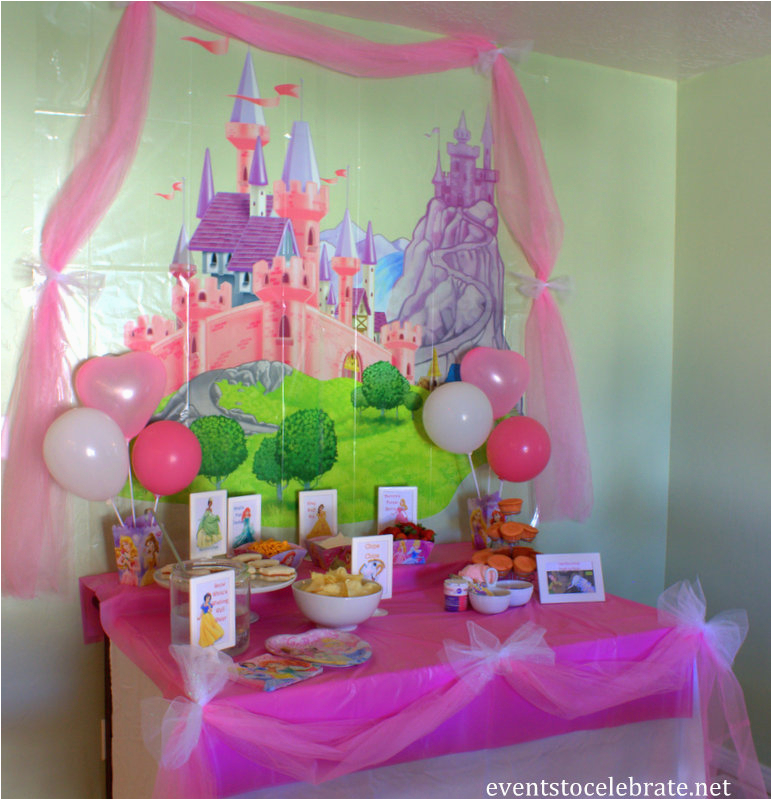 Disney Princess Birthday Decoration Ideas Disney Princess Birthday Party Ideas Food Decorations