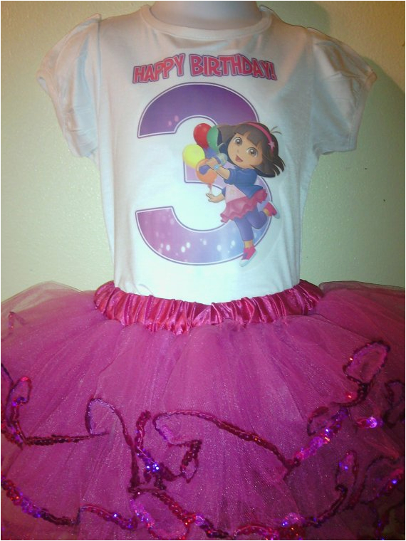 Dora Birthday Dresses Dora the Explorer Birthday Dress 2pc Tutu Outfit