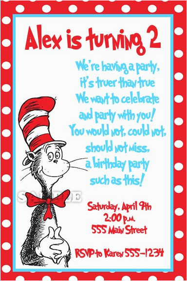 Dr Suess Birthday Invitations Dr Seuss Birthday Quotes Quotesgram