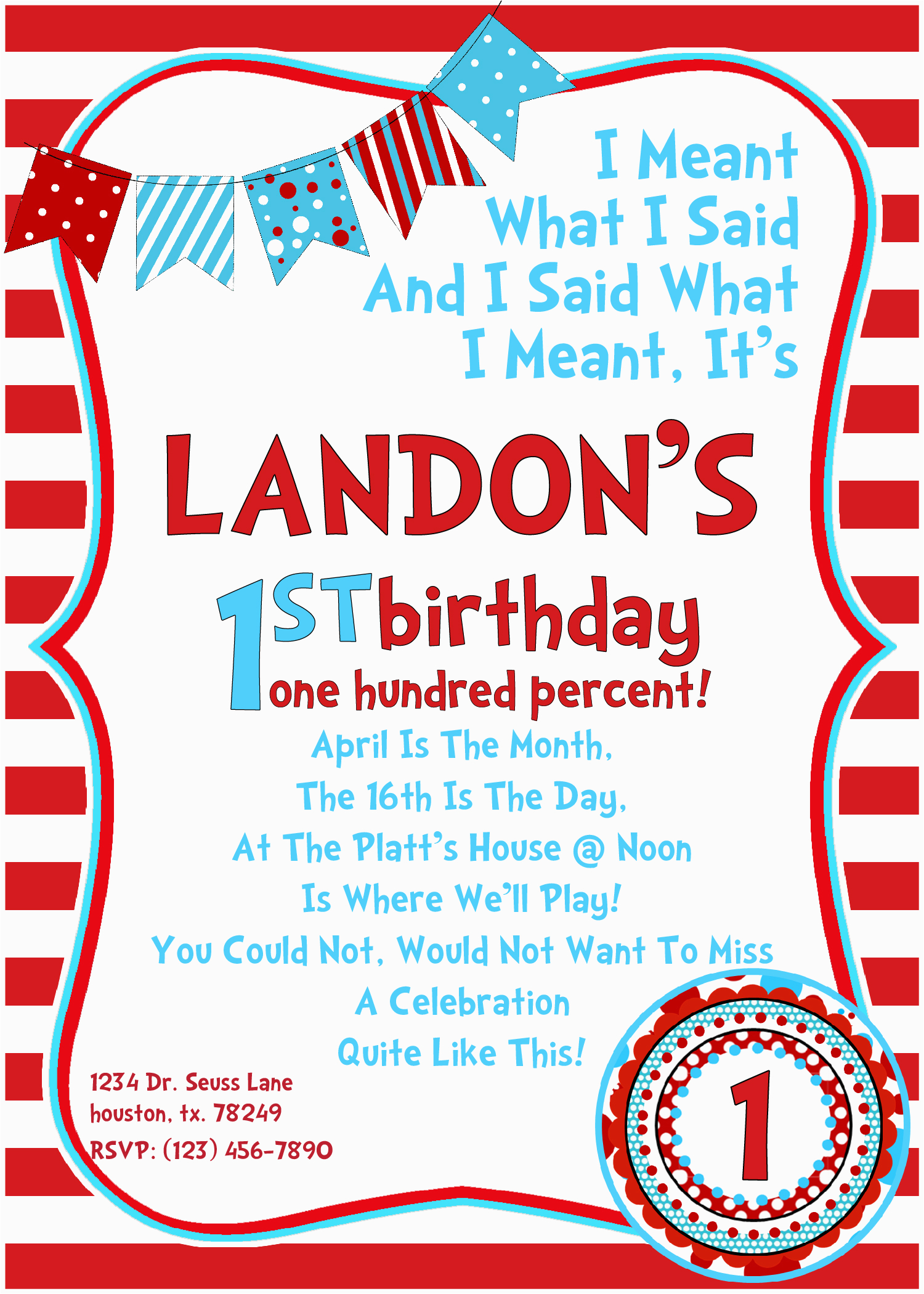 Dr Suess Birthday Invites Dr Seuss Birthday Invitations Wording Drevio Invitations