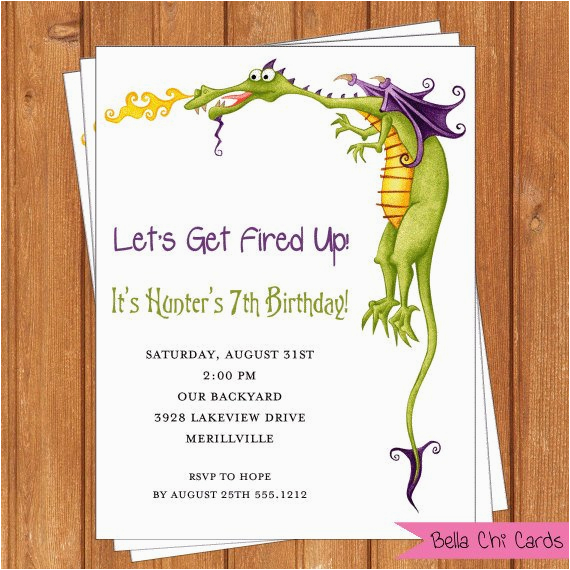 Dragon Birthday Invitations Printable Dragon Invitation Kids Birthday Printable Editable