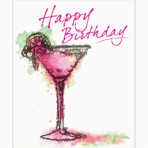 Drinking Birthday Cards Happy Birthday Drink Art Graphic