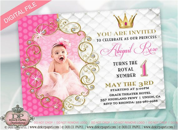 Electronic Birthday Invites Princess Birthday Party Invitation for Girl Evite