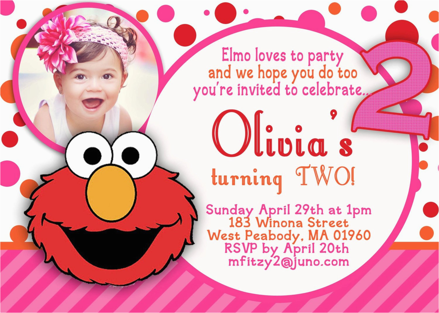 Elmo 2nd Birthday Invitations Hannah 2nd Birthday On Pinterest Sesame Street Party
