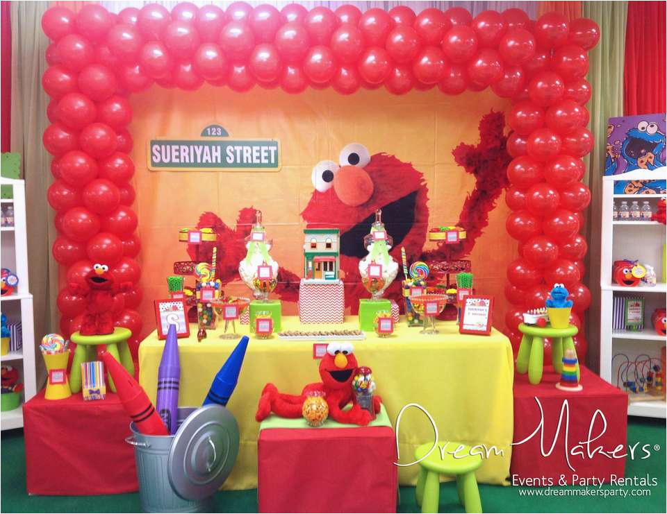 Elmo First Birthday Decorations Elmo Sesame Street Birthday Quot Elmo 1st Birthday Party