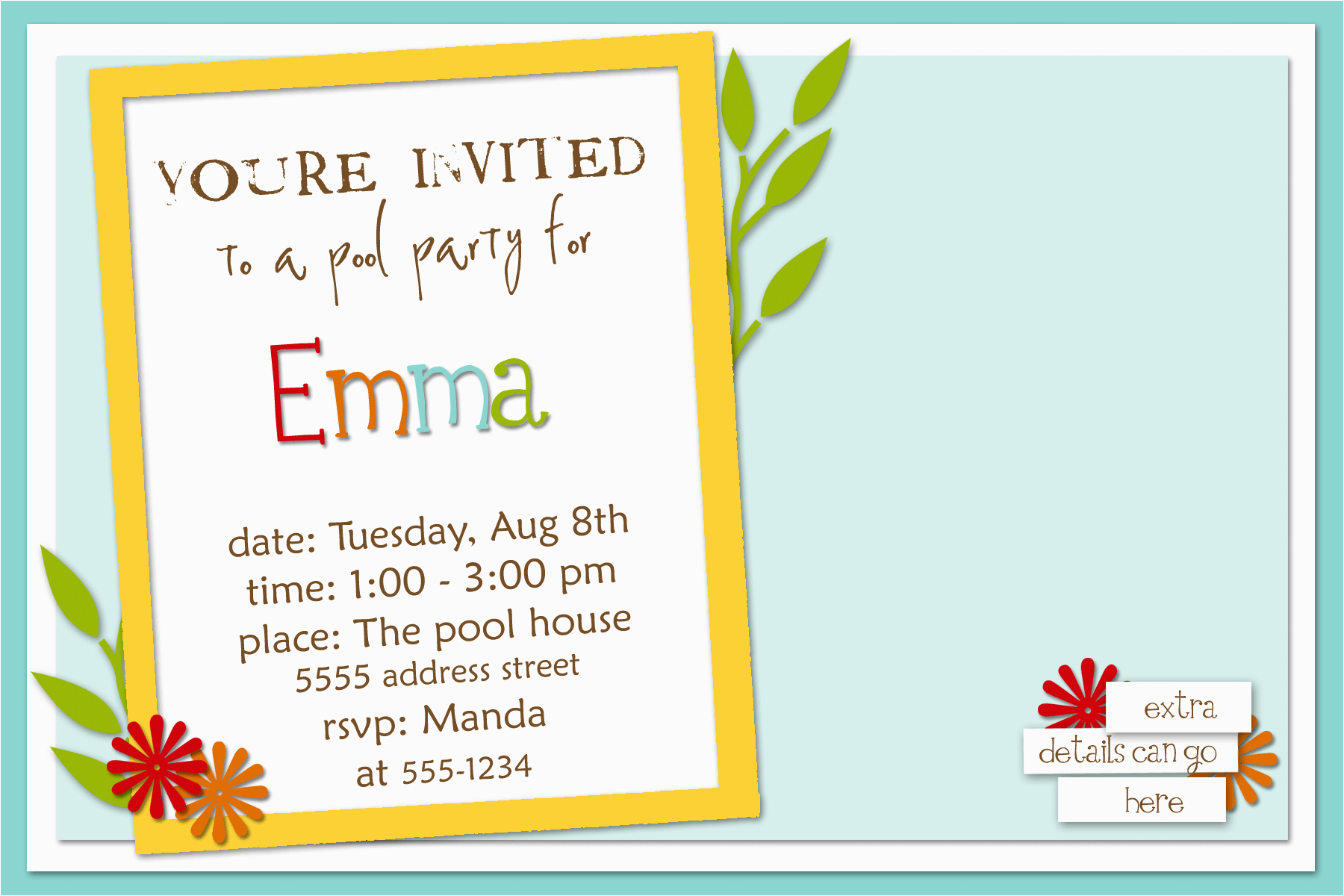 Examples Of Birthday Party Invitations How to Write A Birthday Invitation Eysachsephoto Com