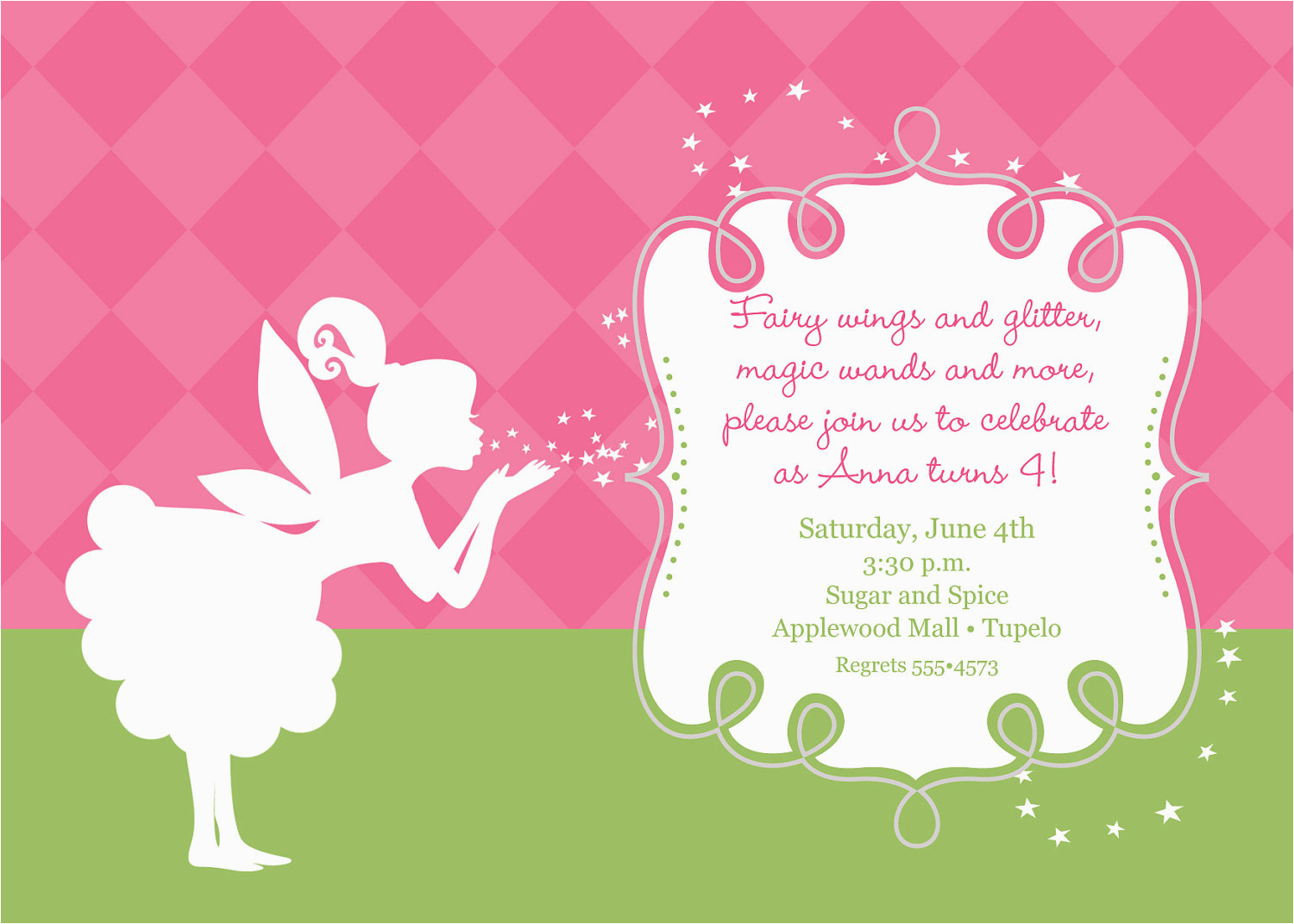 Fairytale Birthday Invitations Birthday Invitation Templates Fairy Birthday Invitations