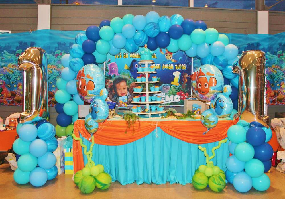 Finding Nemo Decorations for Birthdays Finding Nemo theme Birthday Party Ideas Photo 1 Of 20