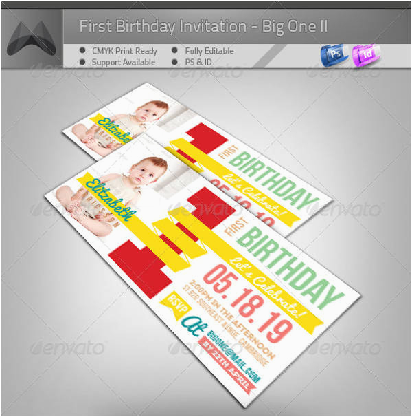 First Birthday Invitation Email Birthday Invitation format Templates Free Premium