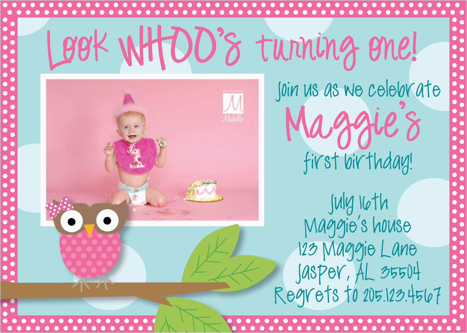 First Birthday Invitations Owl theme Owl 1st Birthday Invitations Ideas Bagvania Free