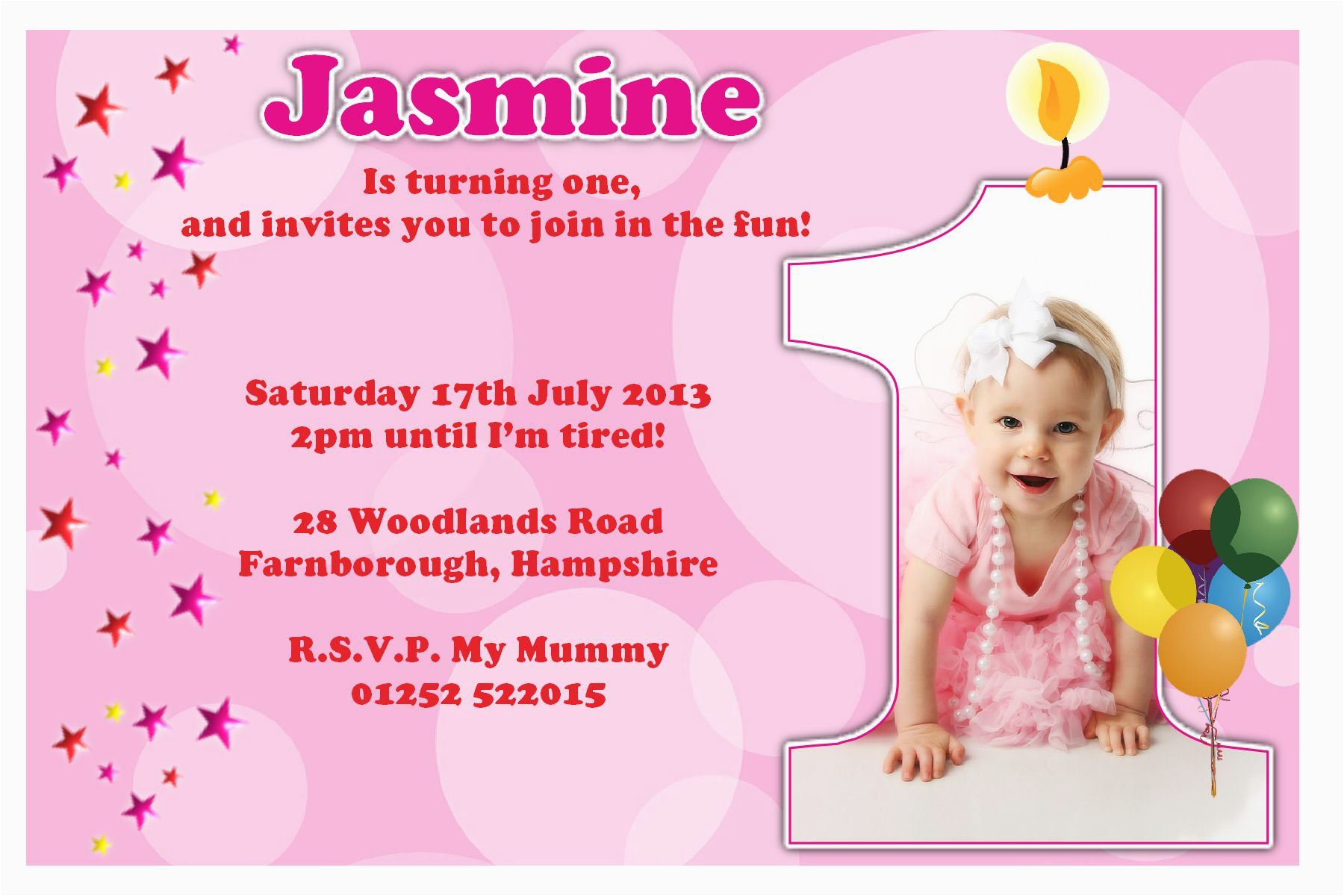 First Birthday Invite Ideas 1st Birthday Invitations Girl Free Template Baby Girl 39 S